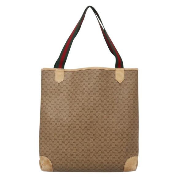 GUCCI Micro GG Supreme Web Sherry Line Bag Pvc Beige 904 002 904 002 - Picture 3 of 12